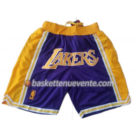 Homme Basket Los Angeles Lakers Shorts à poche Pourpre Swingman